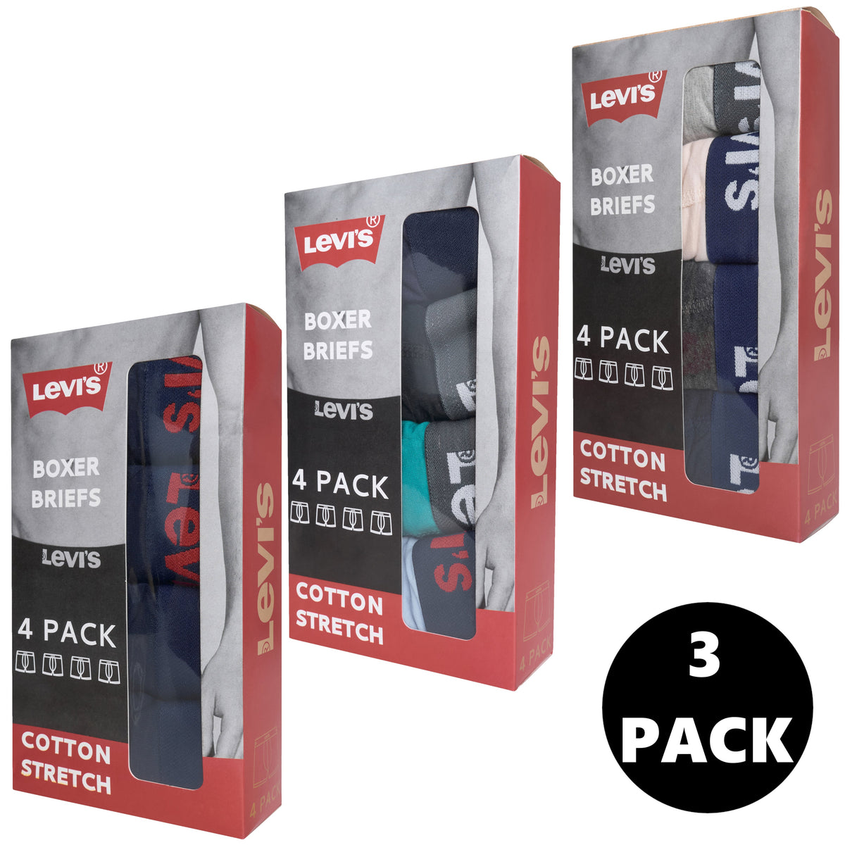 Levi's 4 Pack Boxer Briefs