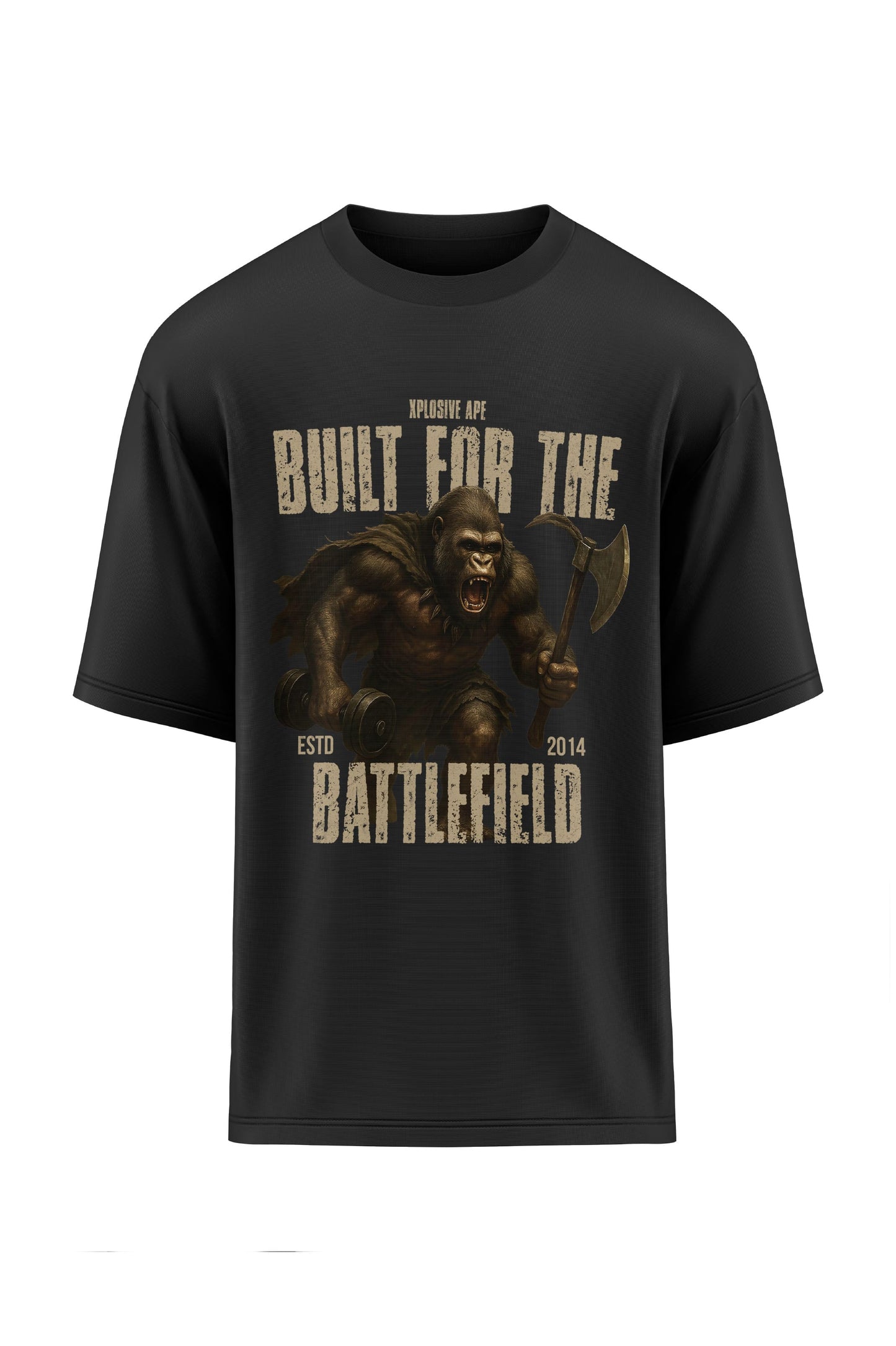XAPE Battlefield Oversized Tee - Black