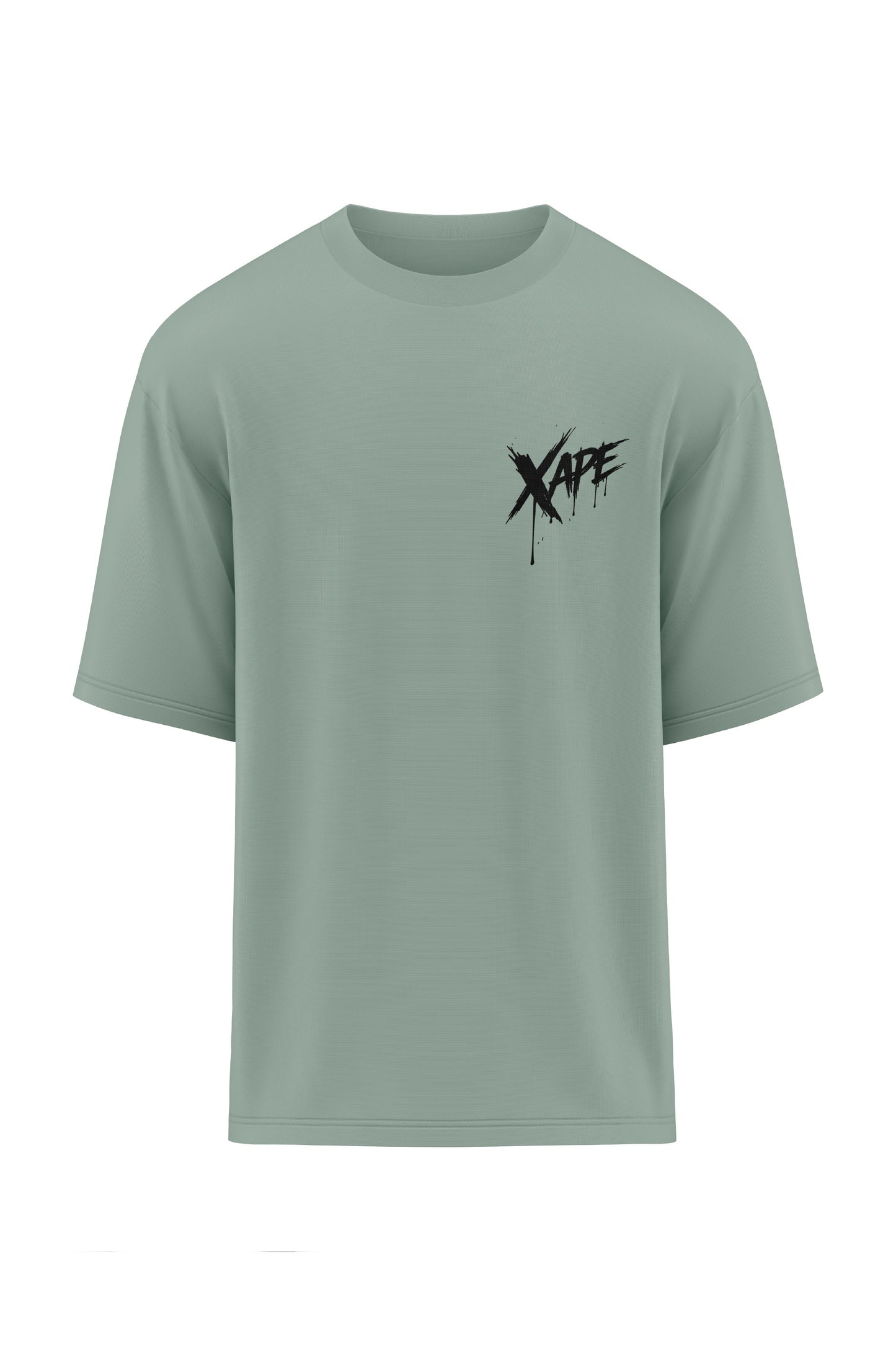 XAPE Raw Form Oversized Tee - Sage