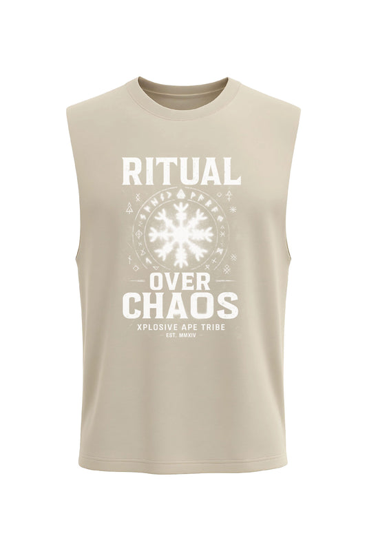 XAPE Ritual Over Chaos Tank Top - Sand