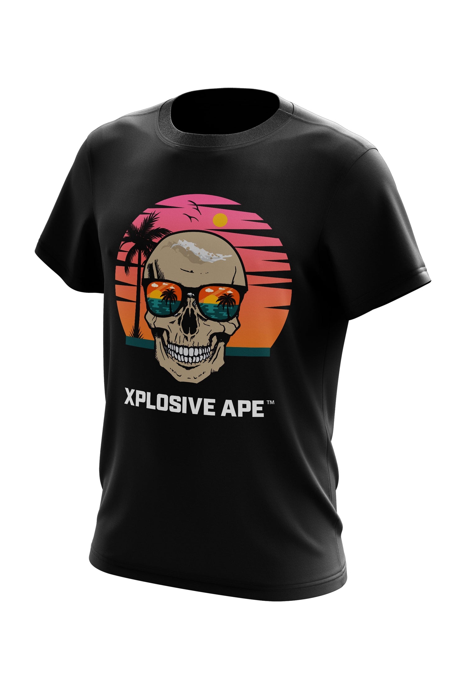 XAPE Beach Skull Tee - Black
