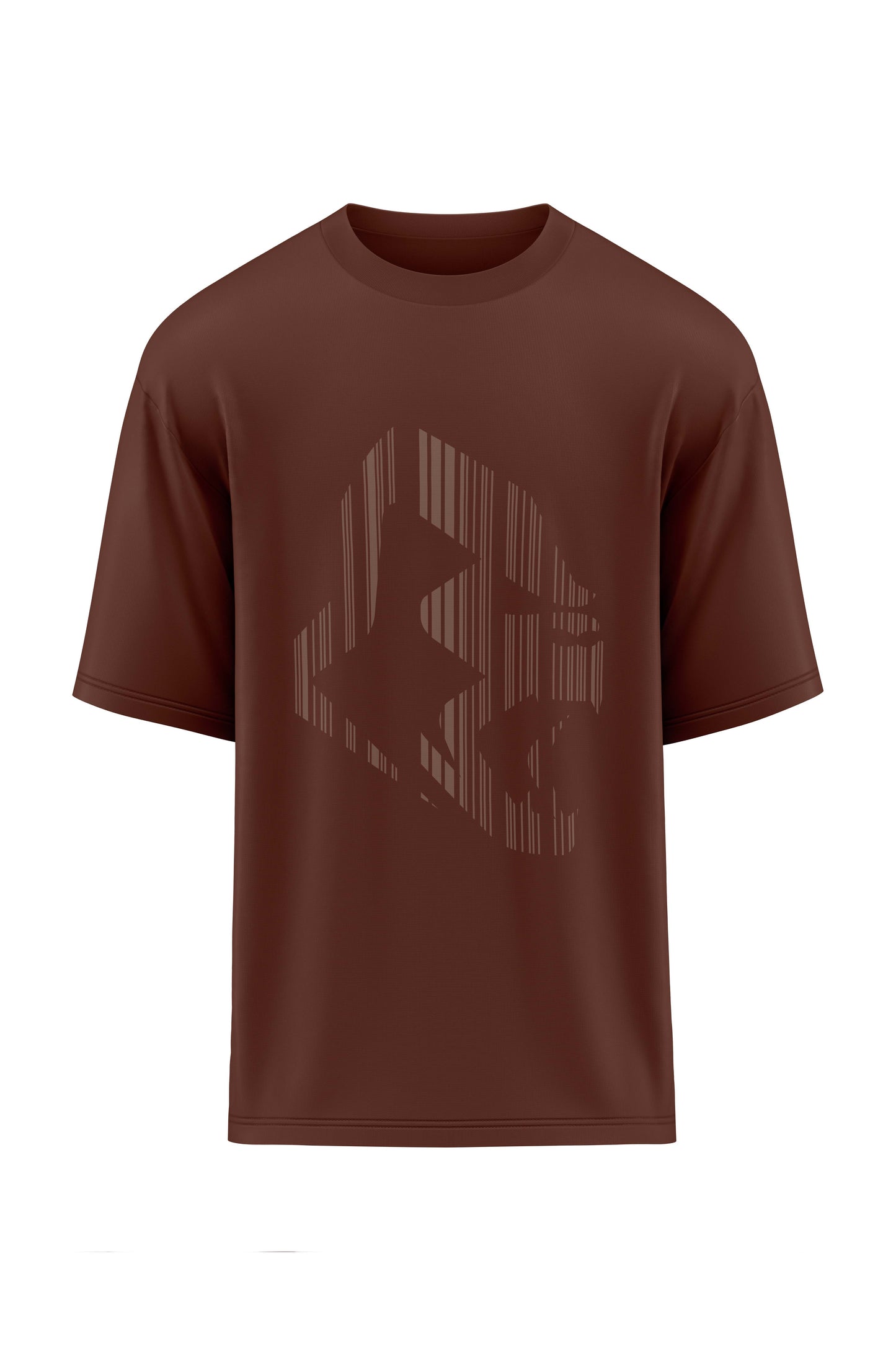 XAPE Apehead Barcoded Oversized Tee - Chocolate