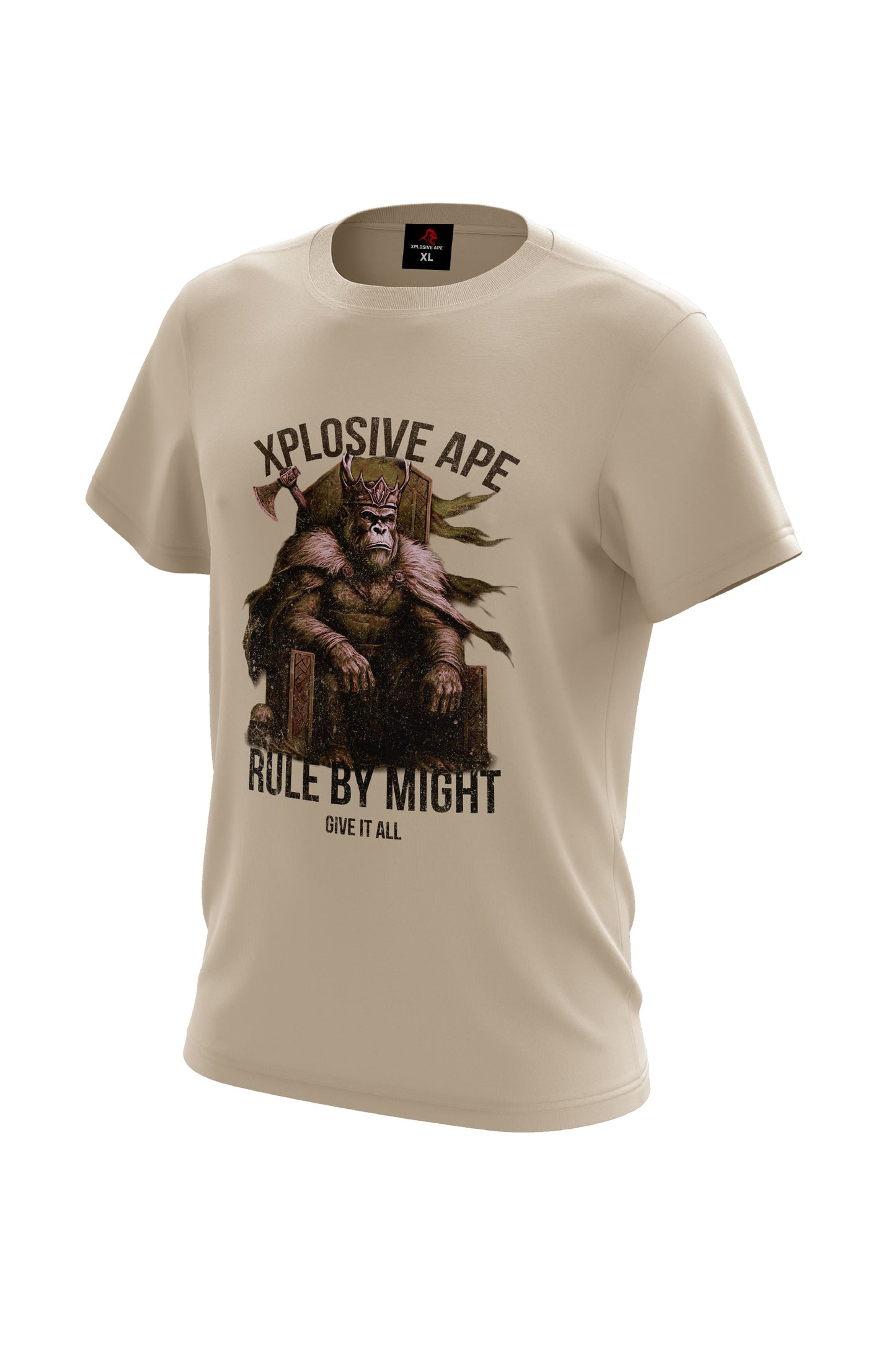 XAPE Rule By Might Tee - Sand