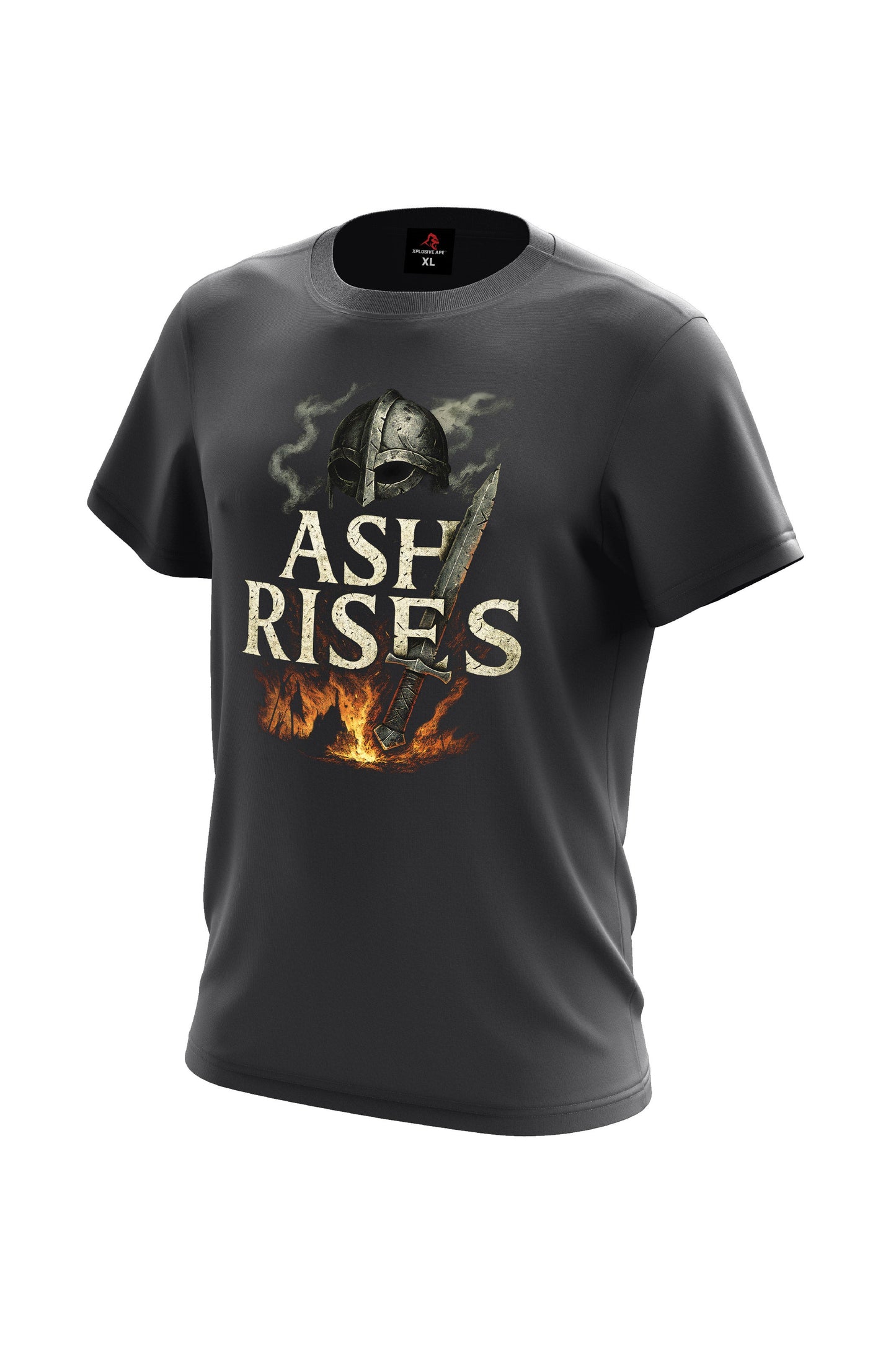 XAPE Ash Rises Tee - Charcoal