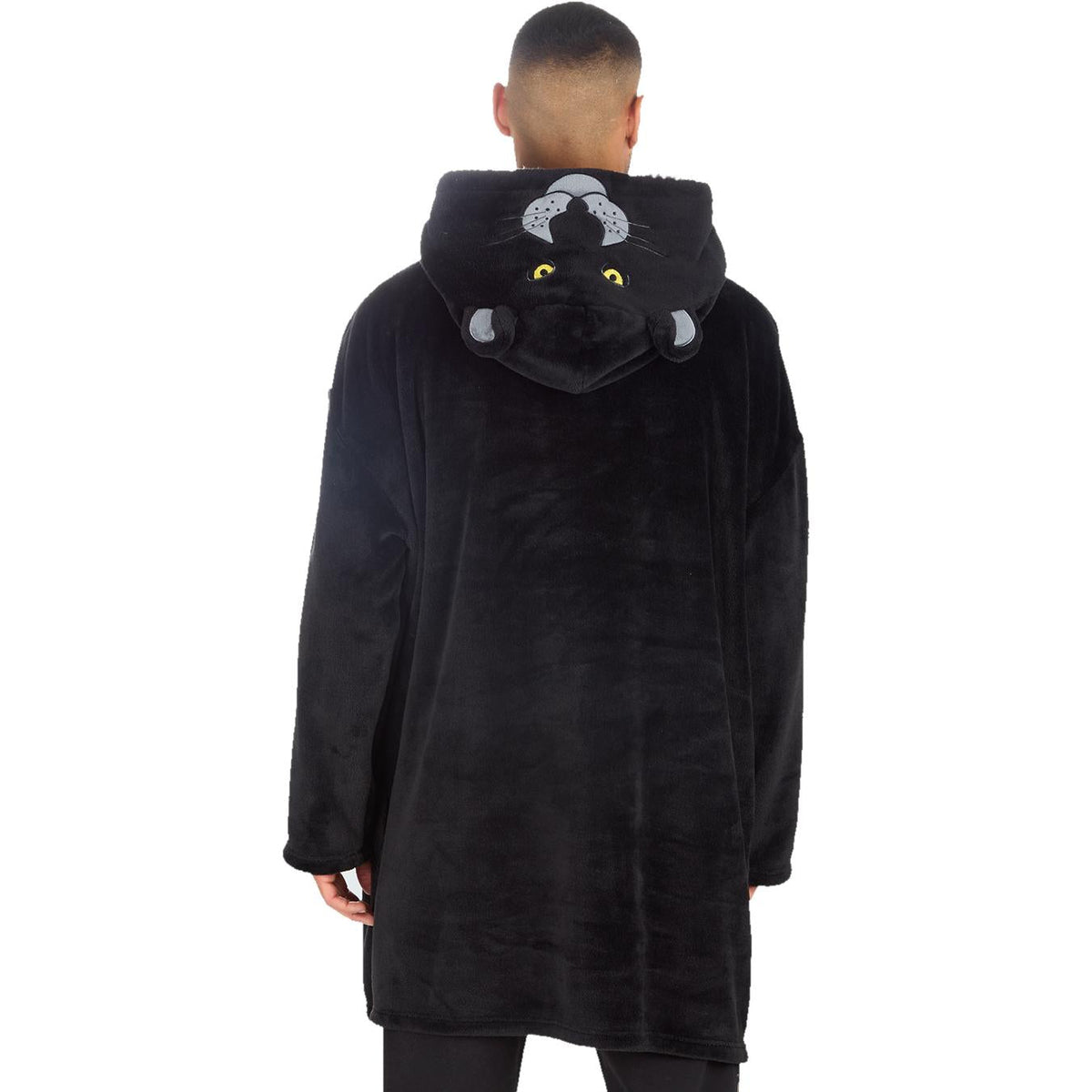 Panther Hood Fleece Lounge Hoodie