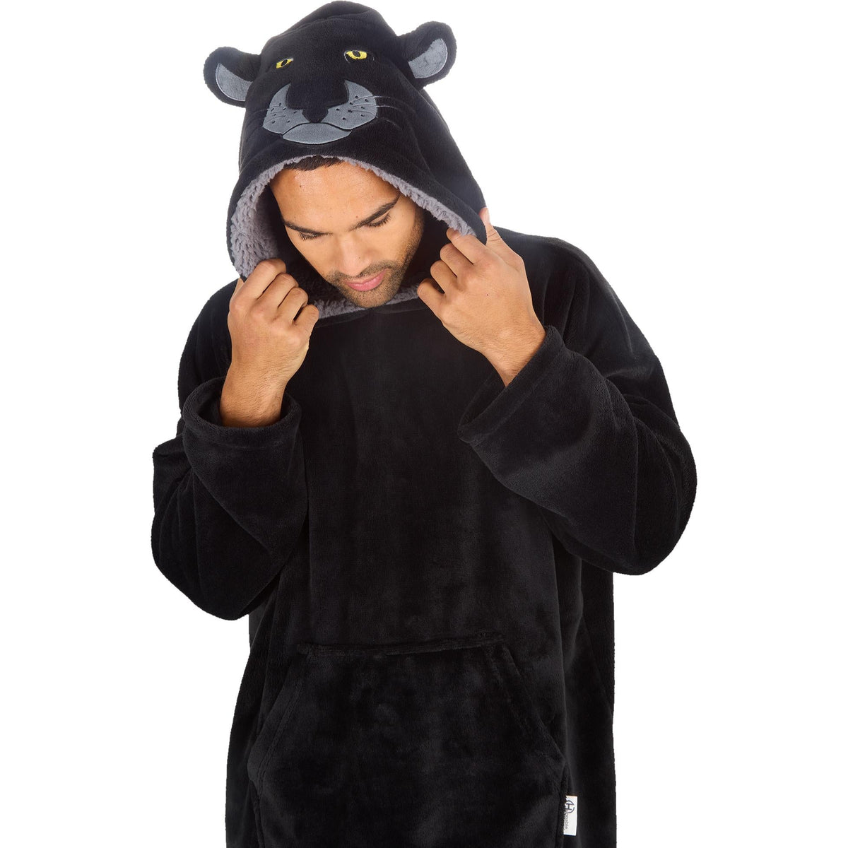 Panther Hood Fleece Lounge Hoodie