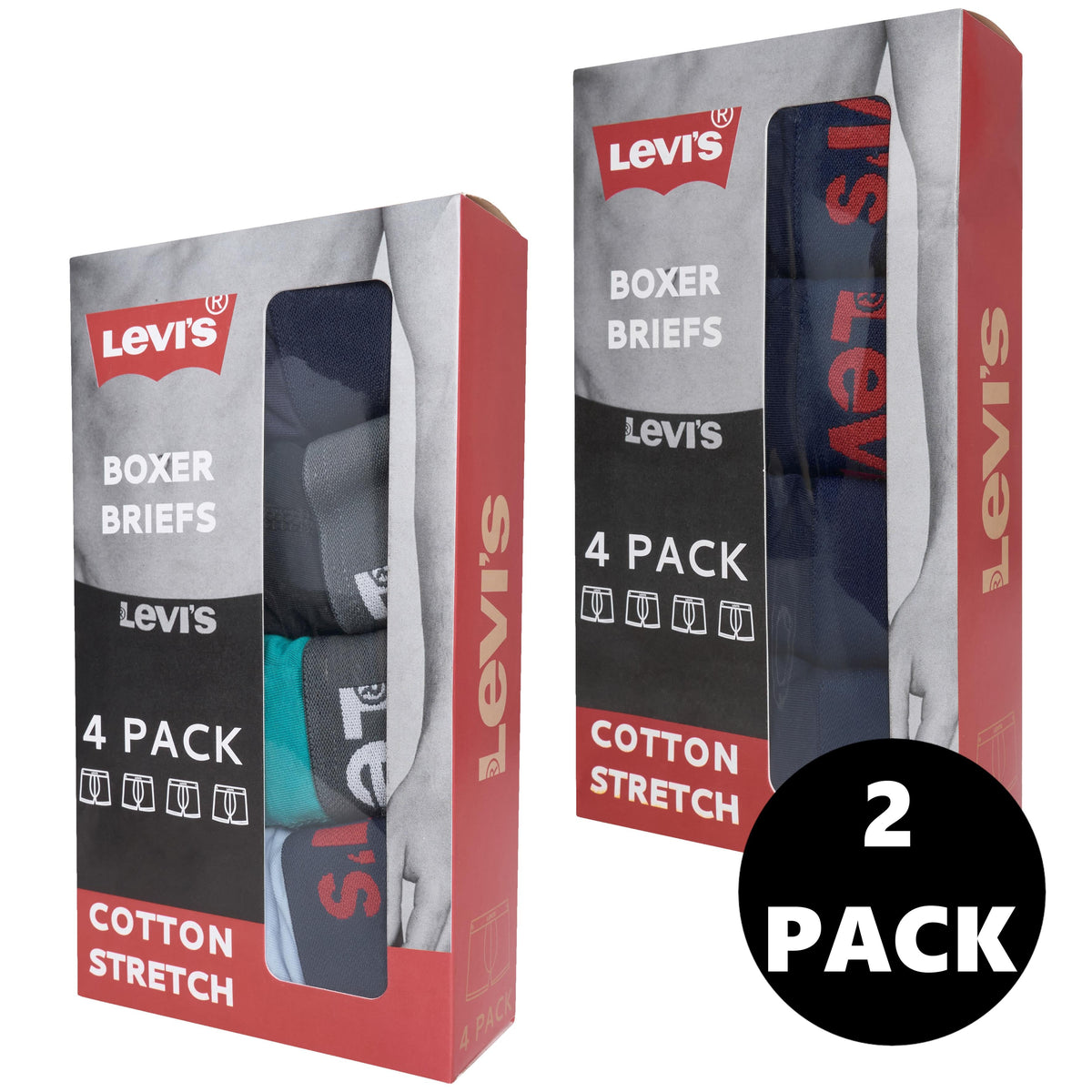 Levi's 4 Pack Boxer Briefs