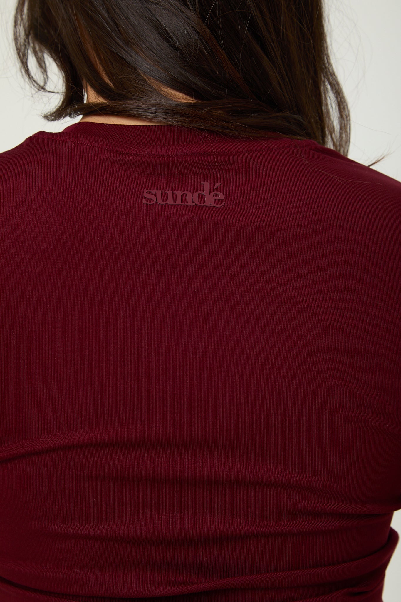 Lyocell Basic T-Shirt - Cherry Red