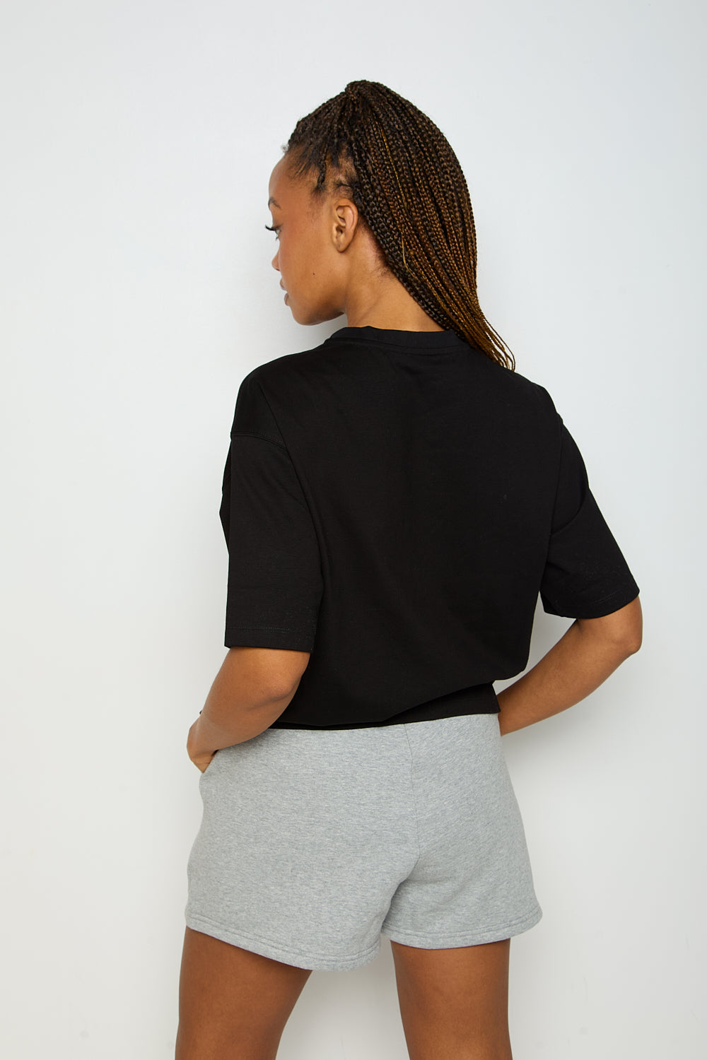 Oversized Short Sleeve T-Shirt - Black - Sunde