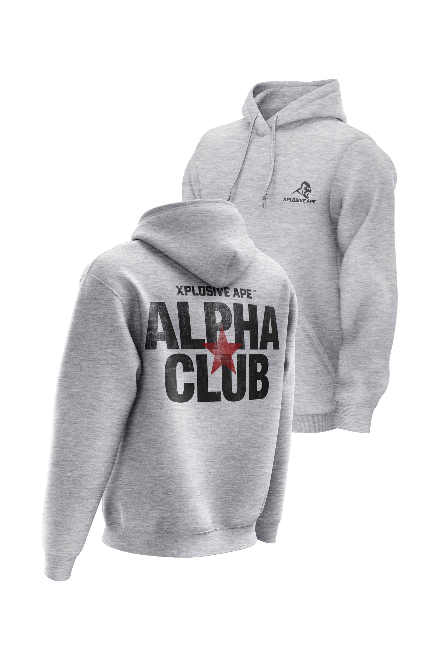 XAPE Alpha Club Hoodie - Heather Grey