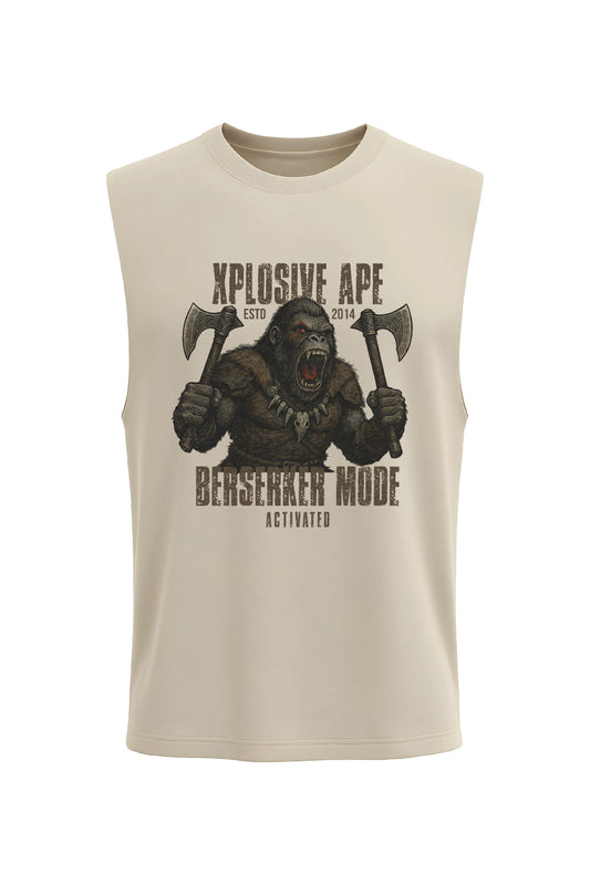 XAPE Berserk Mode Tank Top - Sand