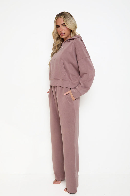 Soft Touch Lounge Flare Jogger – Rose Taupe (Limited Edition)
