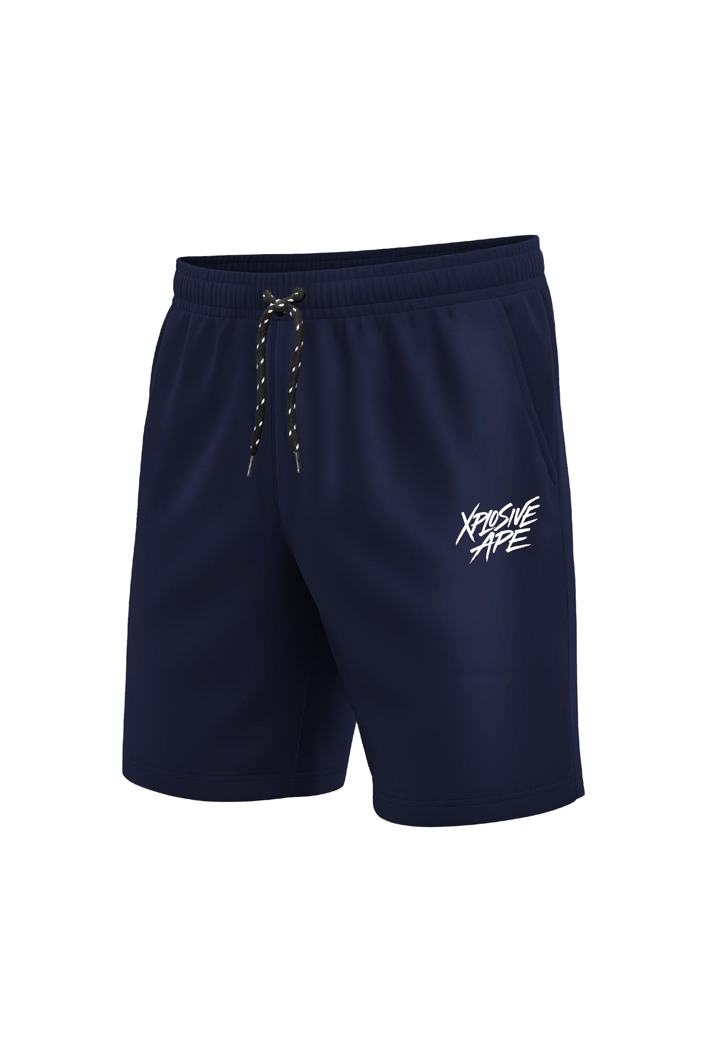 XAPE Classic Brush Script Shorts - Navy