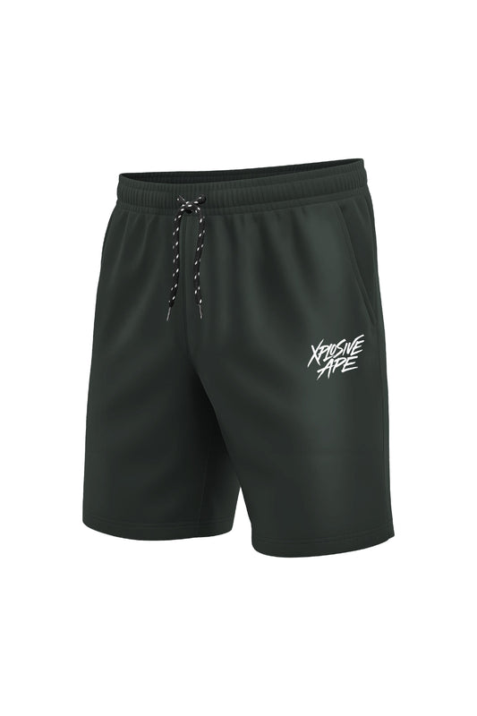 XAPE Classic Brush Script Shorts - Dark Green