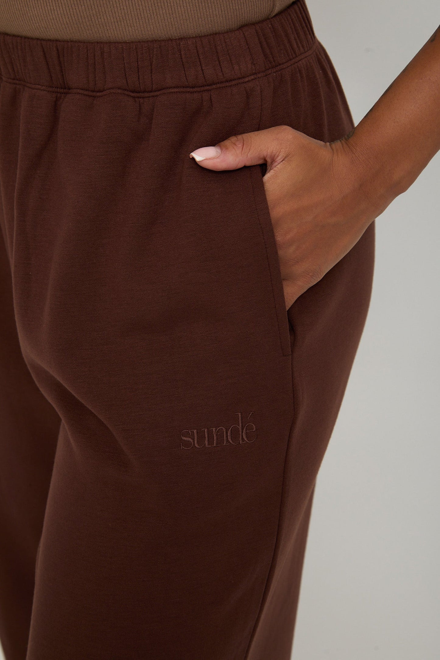 Cosy Brushed Thermal Pyjama Trousers - Walnut