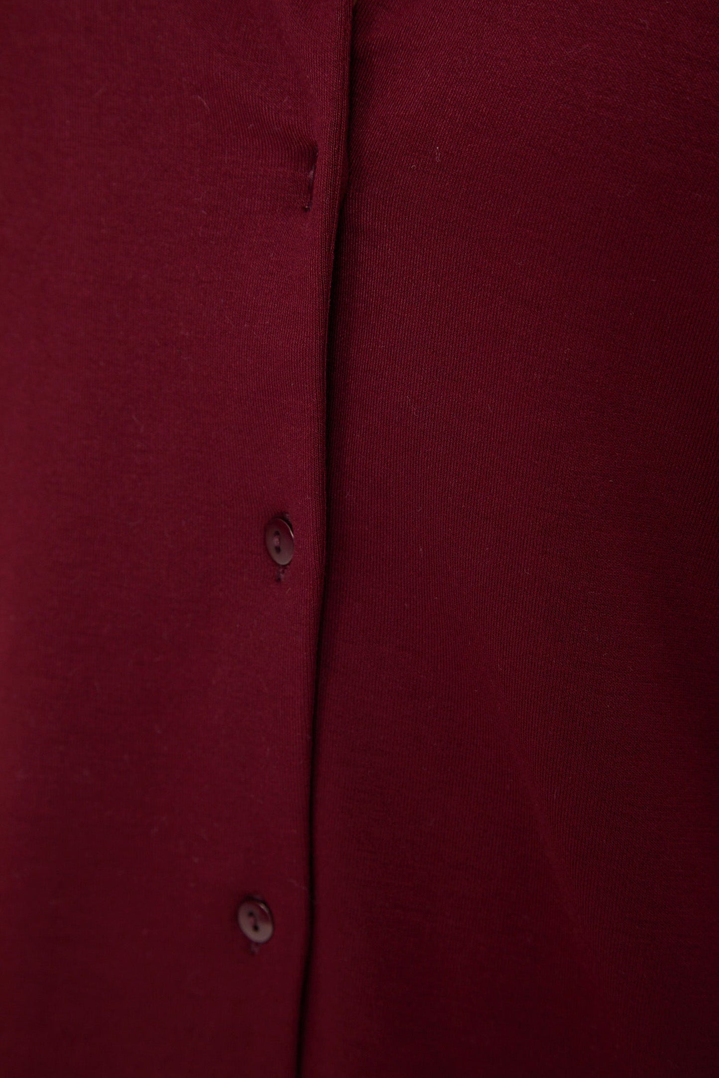 Cosy Brushed Thermal Pyjama Shirt - Cherry