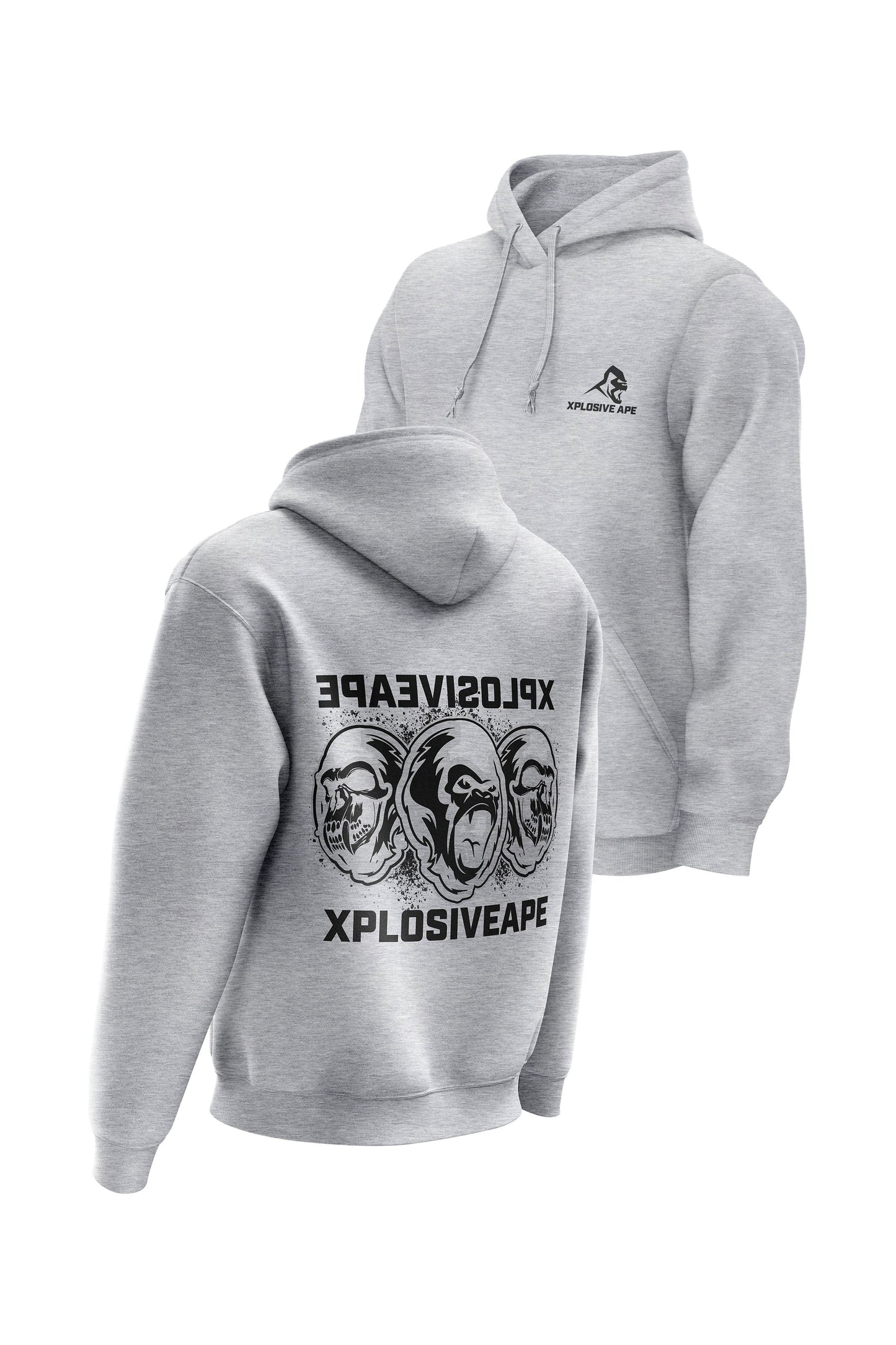 XAPE De-Evolve Hoodie - Heather Grey