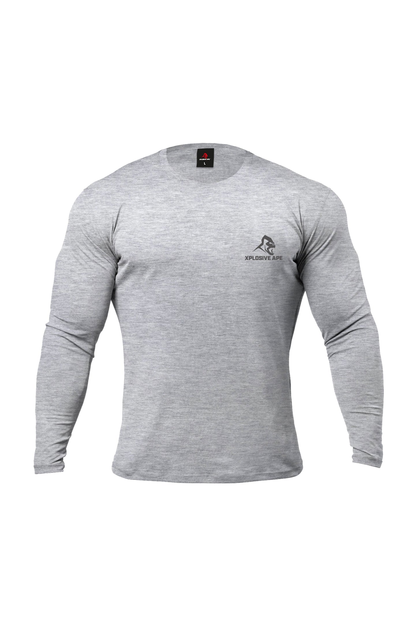 XAPE Garage Strength Long Sleeve Tee - Sports Grey