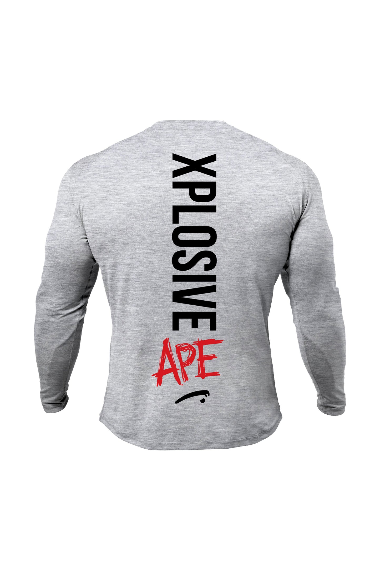 XAPE Graffiti Long Sleeve Tee - Sports Grey