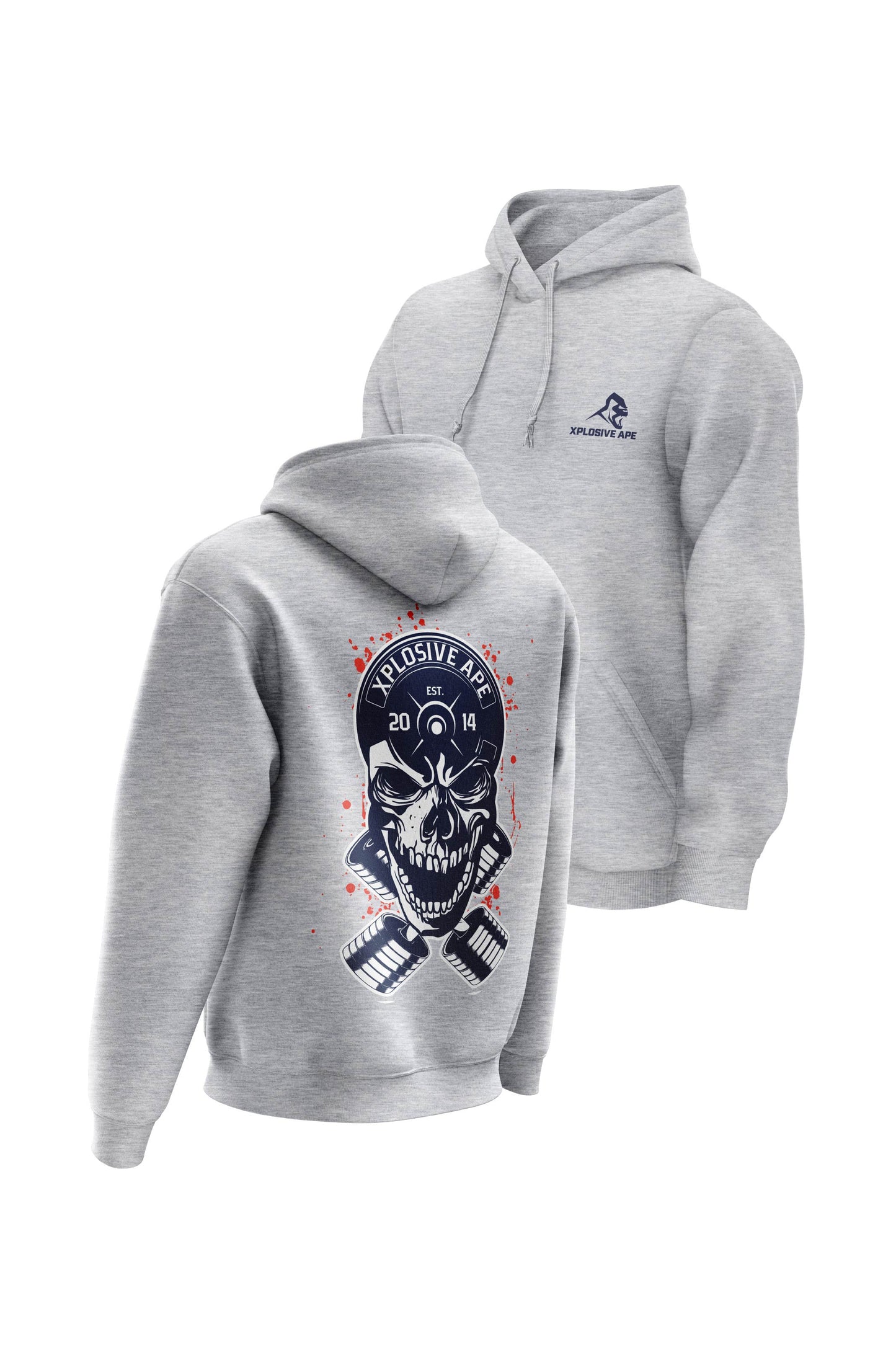 XAPE  Headplate Hoodie - Sports Grey