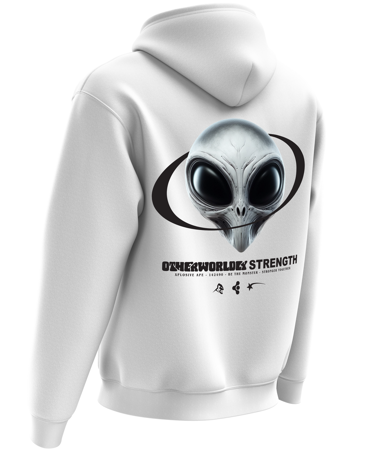 XAPE Otherworldly Strength Hoodie - White