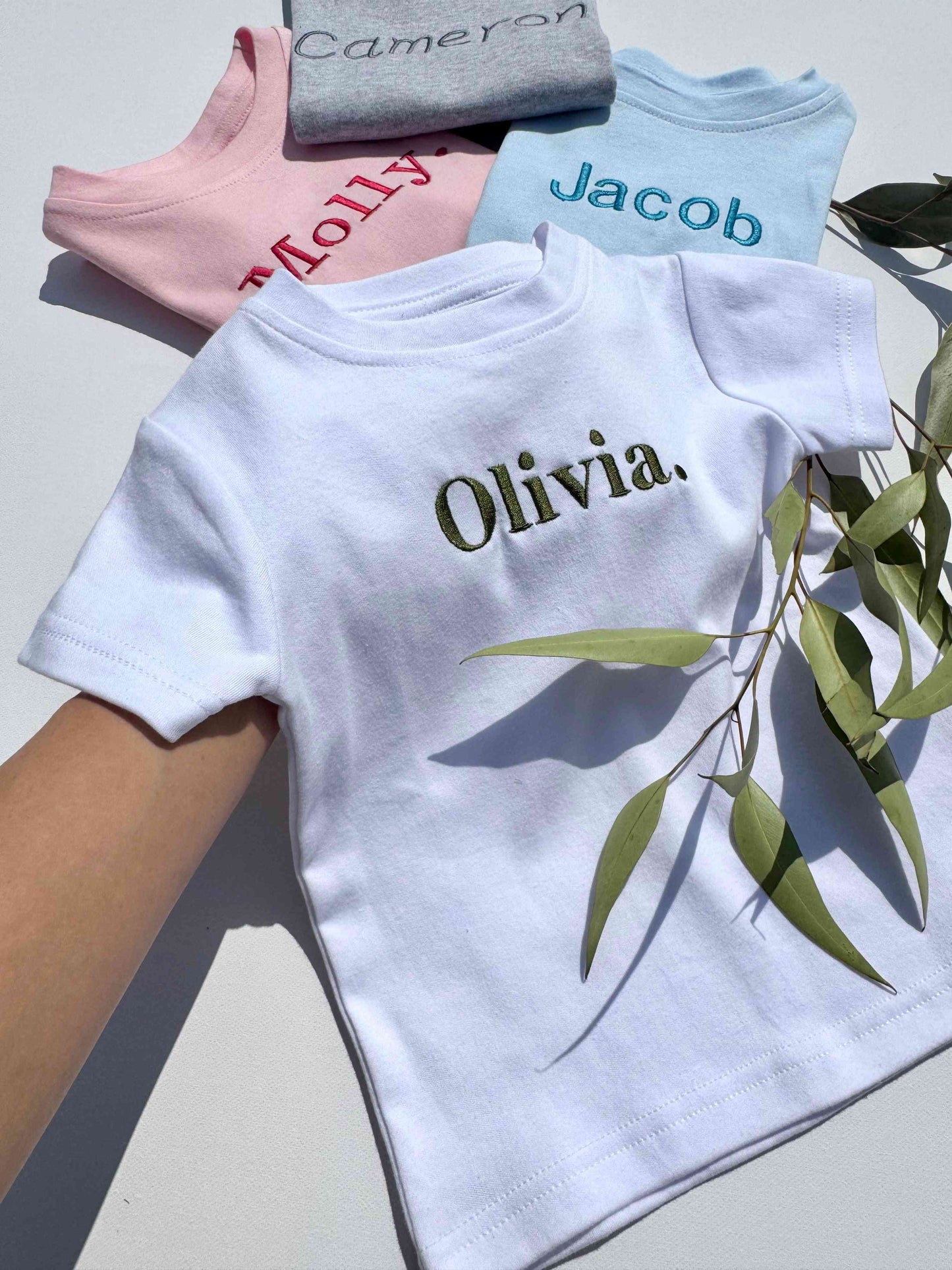 White Premium Crewneck Personalised T-shirt