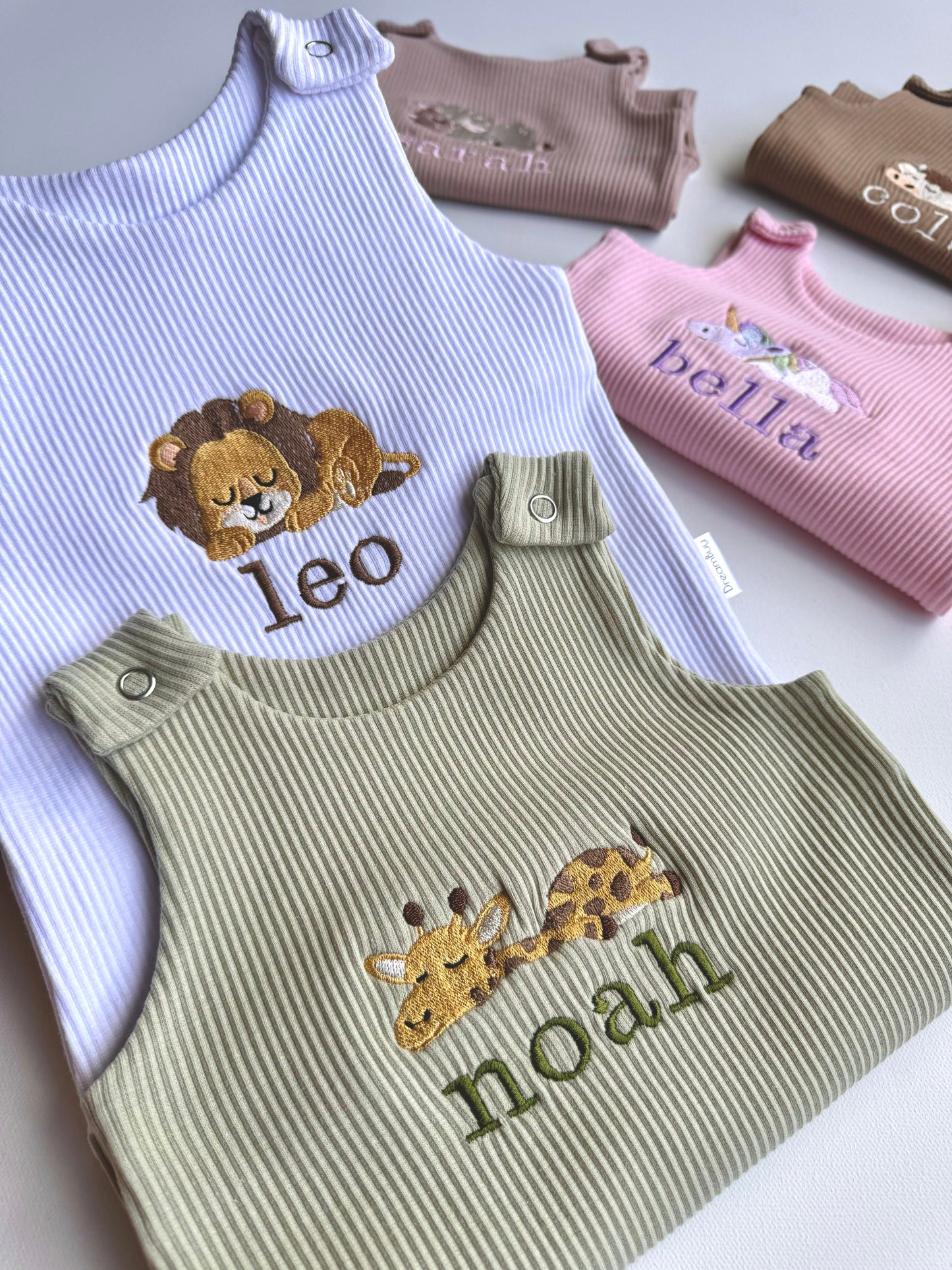 Safari Theme Personalised Dungarees