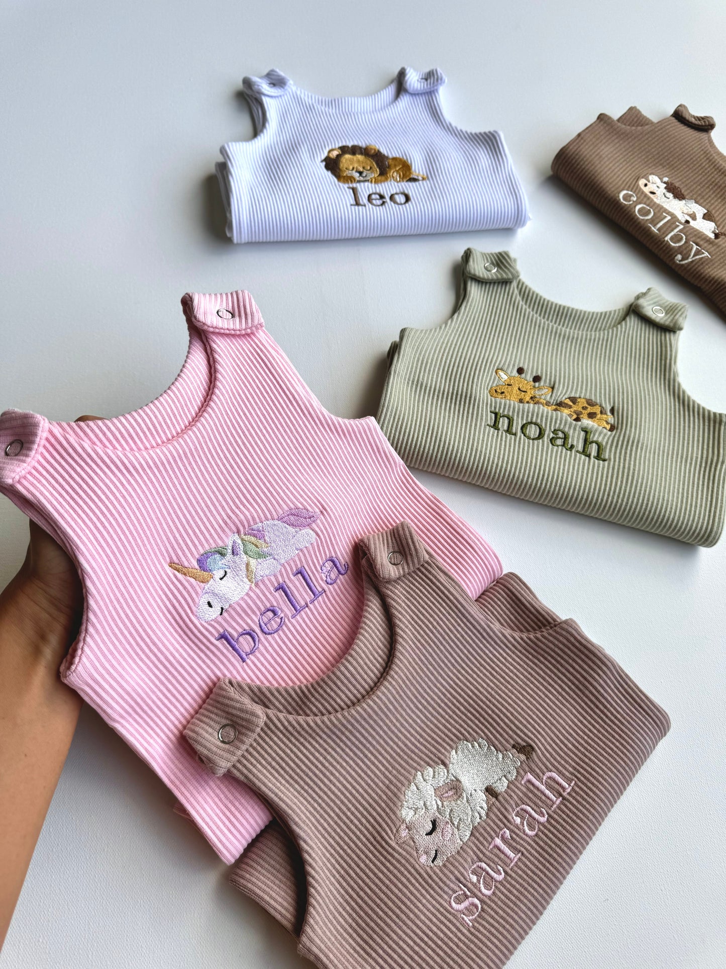 Safari Theme Personalised Dungarees