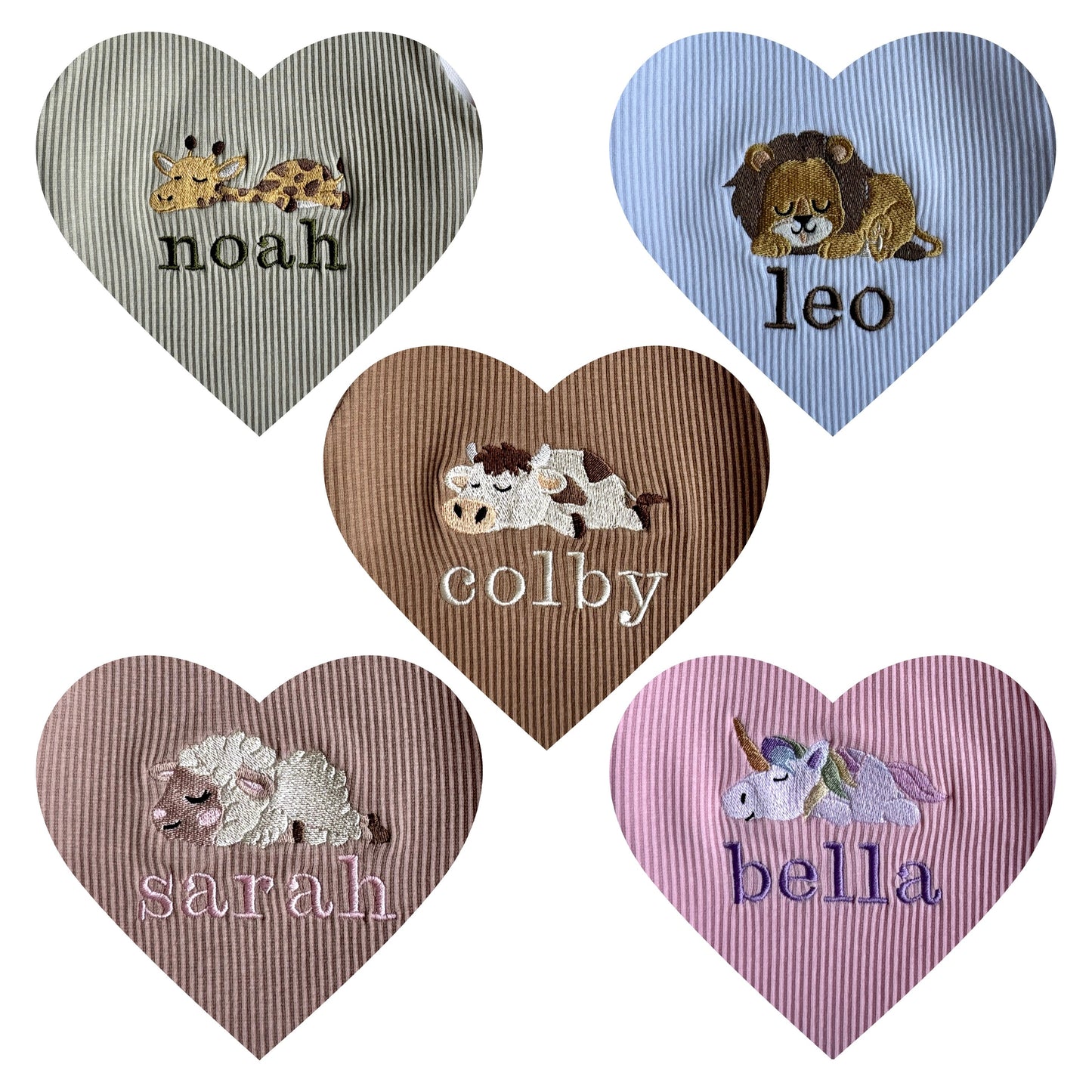 Safari Theme Personalised Zip Romper