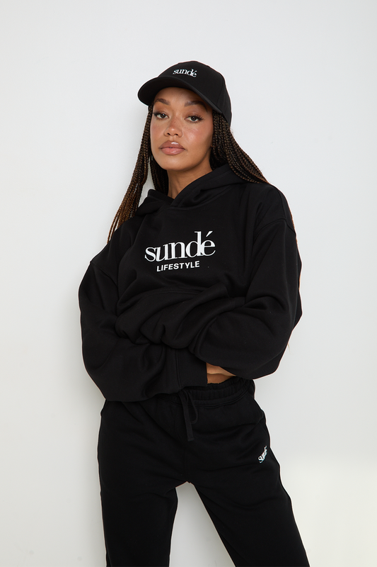 SoftBlend Oversized Hoodie - Black - Sunde