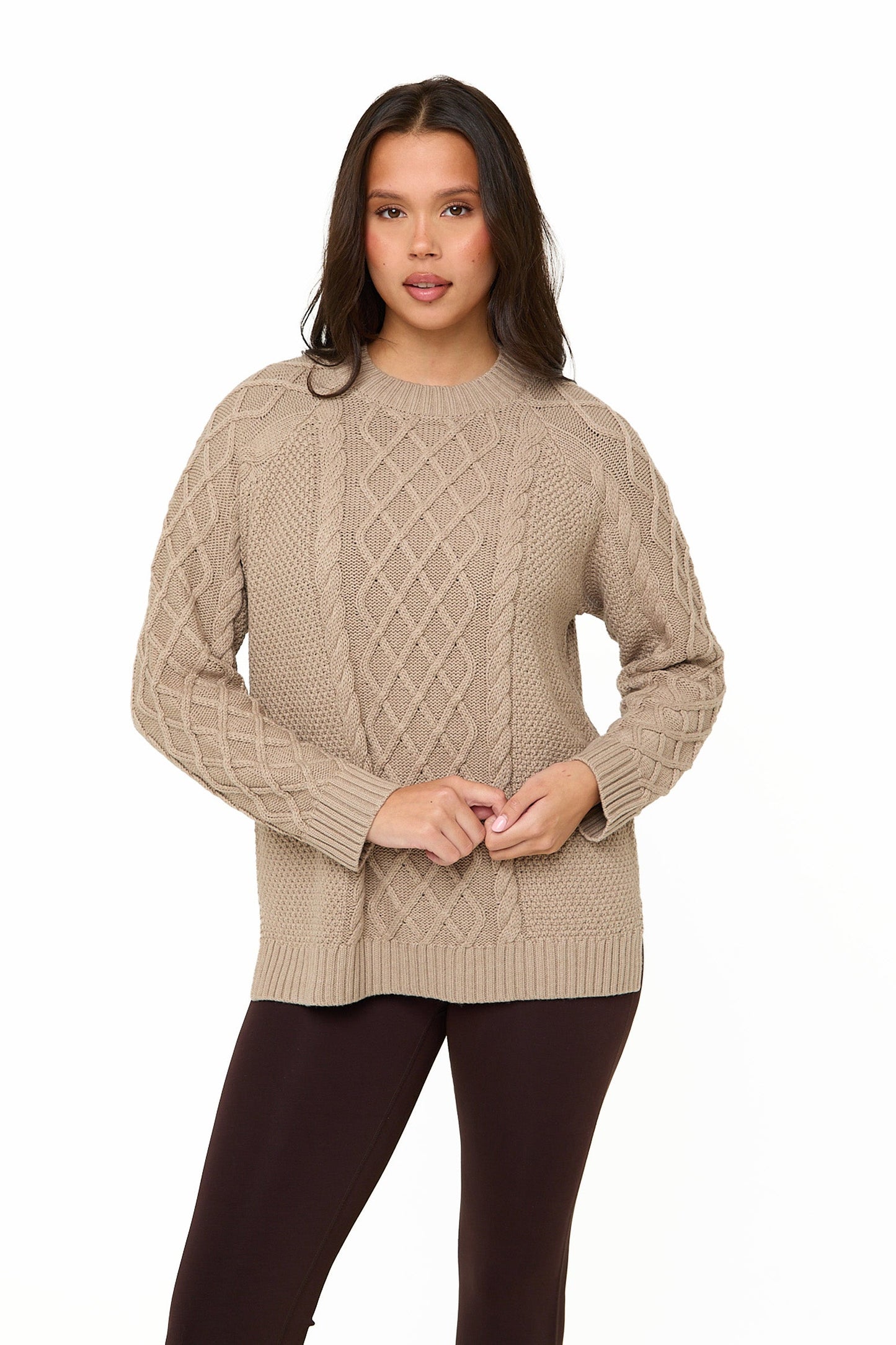 Mink Knitted Cable Jumper - Sunde