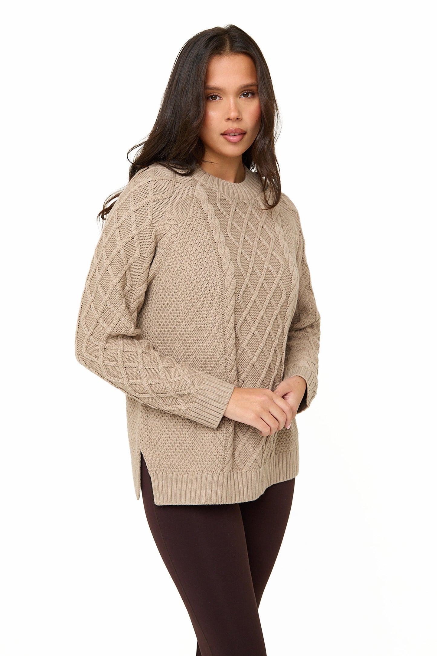 Mink Knitted Cable Jumper - Sunde