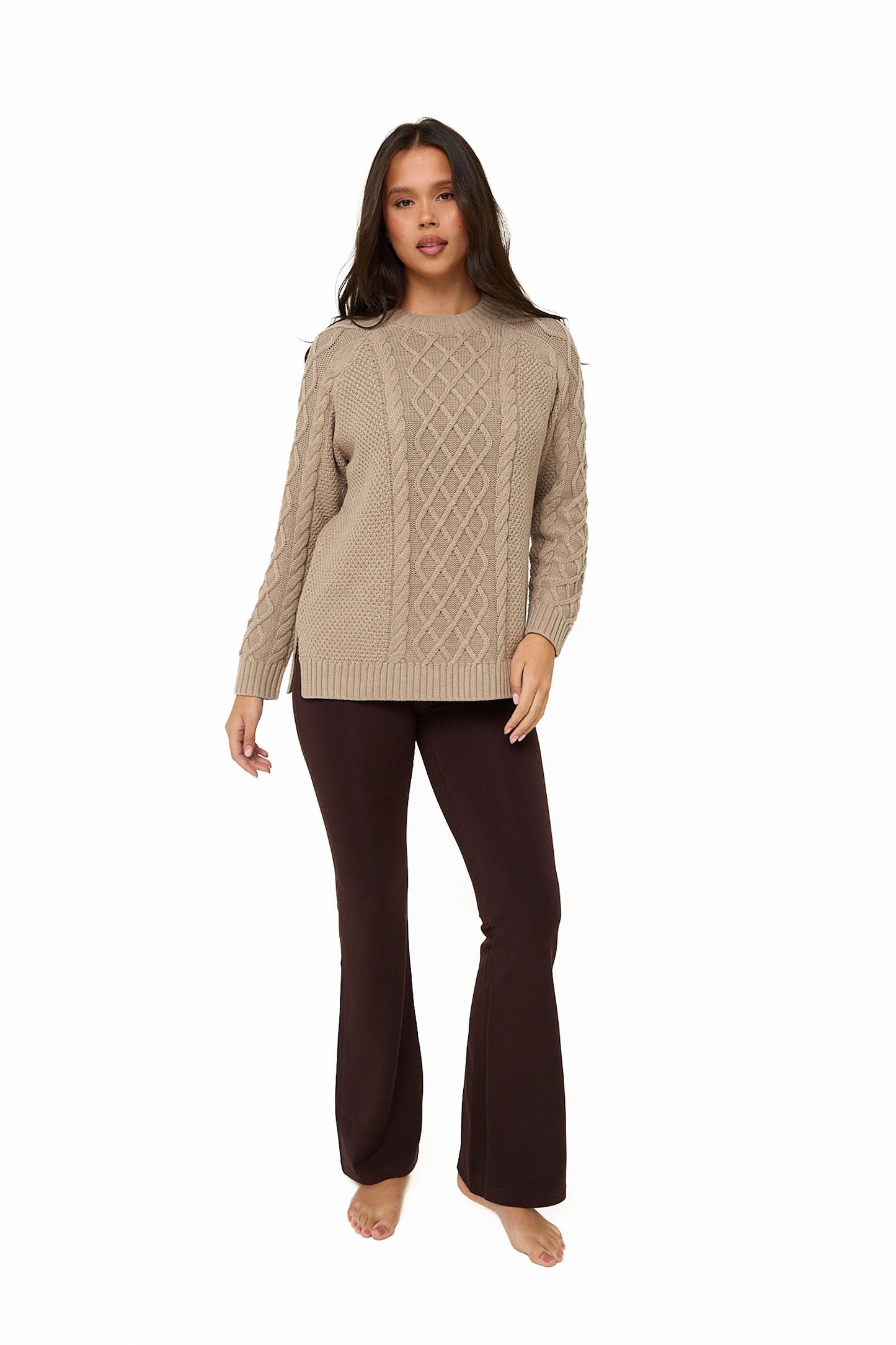 Mink Knitted Cable Jumper - Sunde