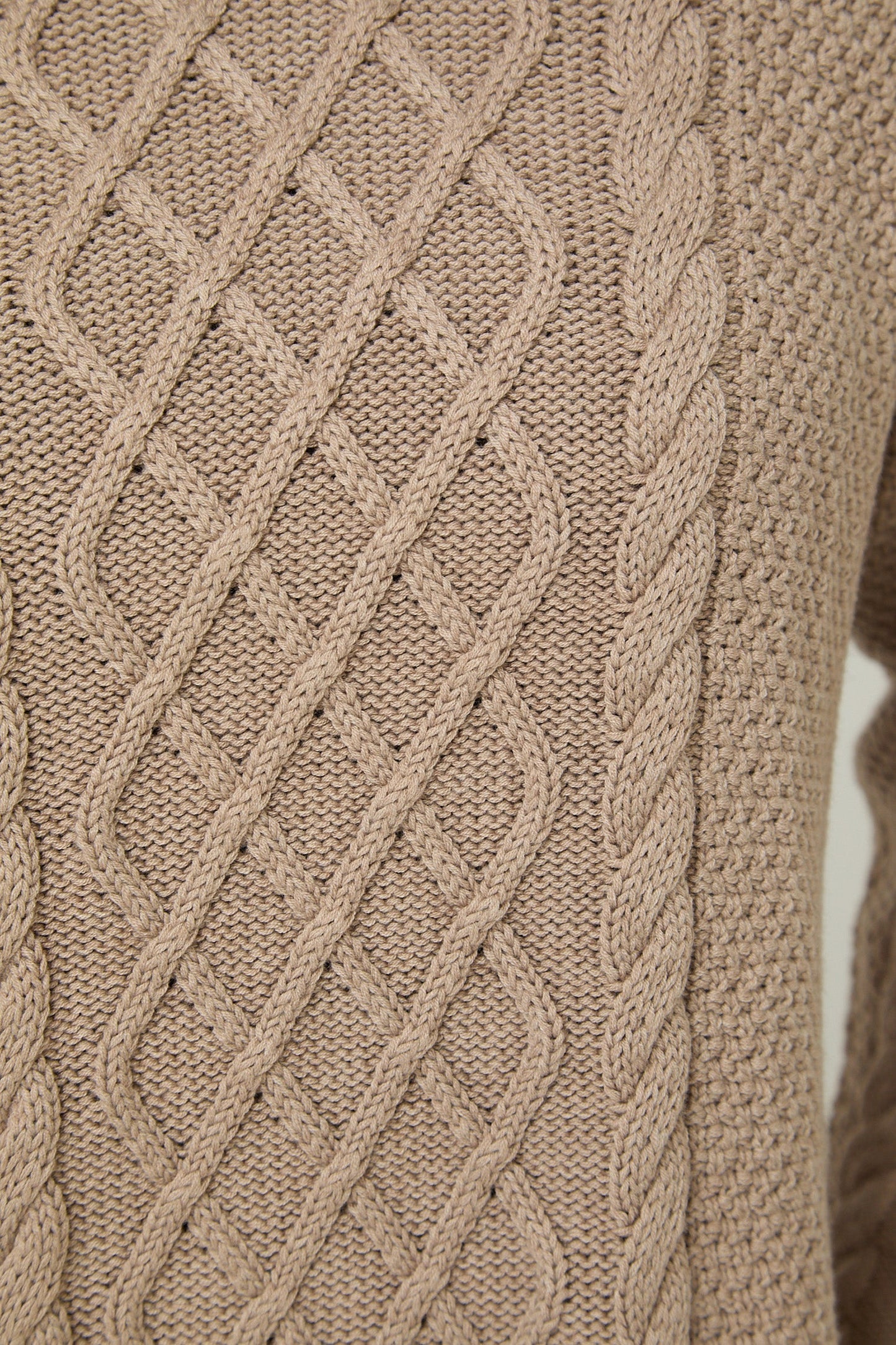 Mink Knitted Cable Jumper - Sunde
