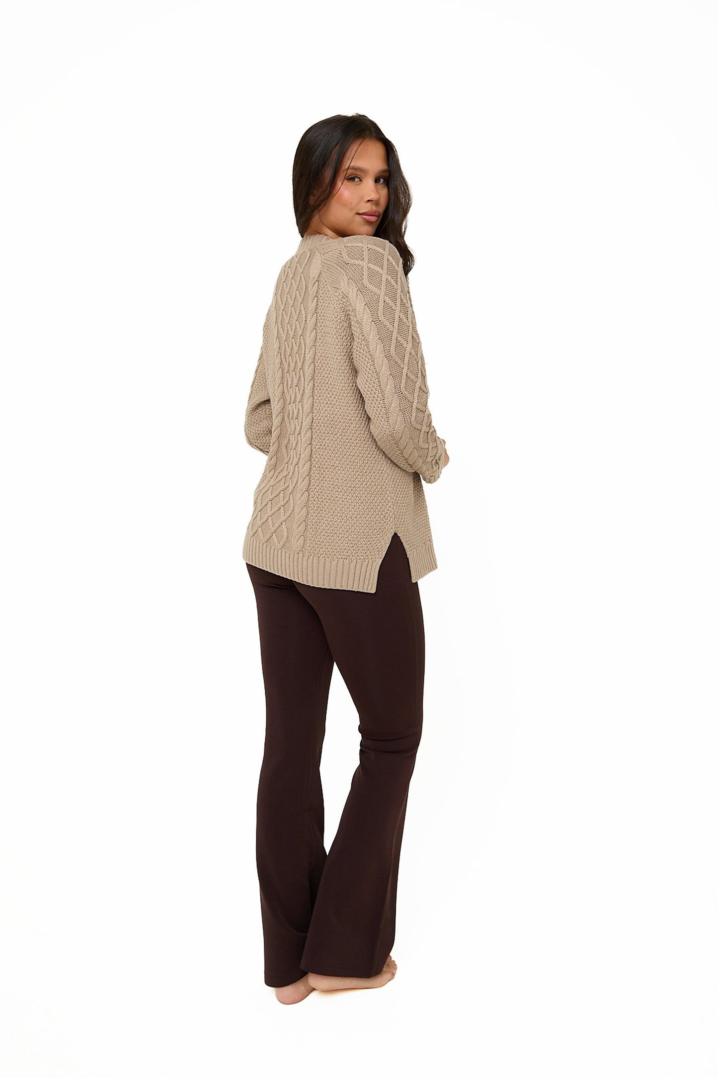 Mink Knitted Cable Jumper - Sunde