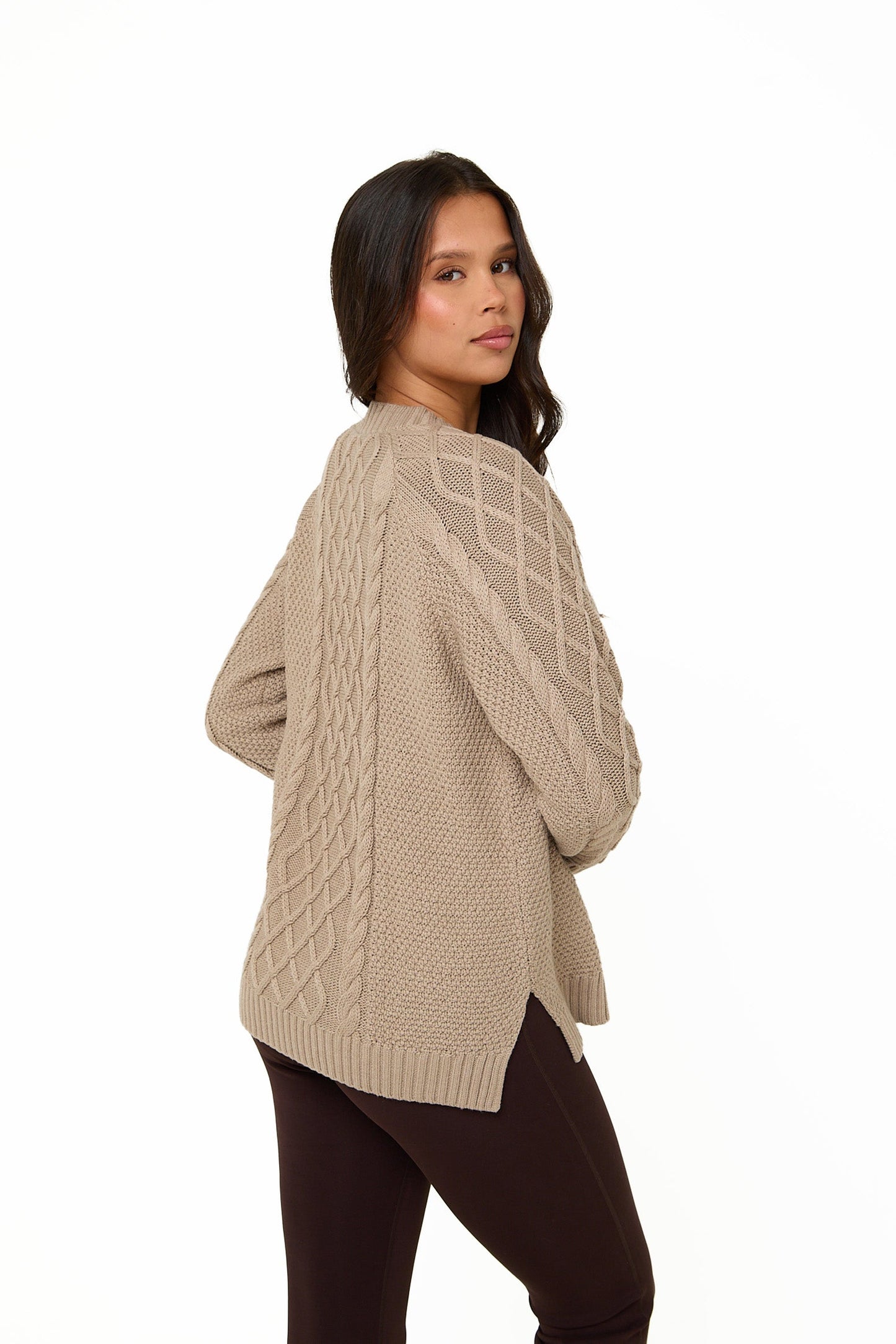 Mink Knitted Cable Jumper - Sunde