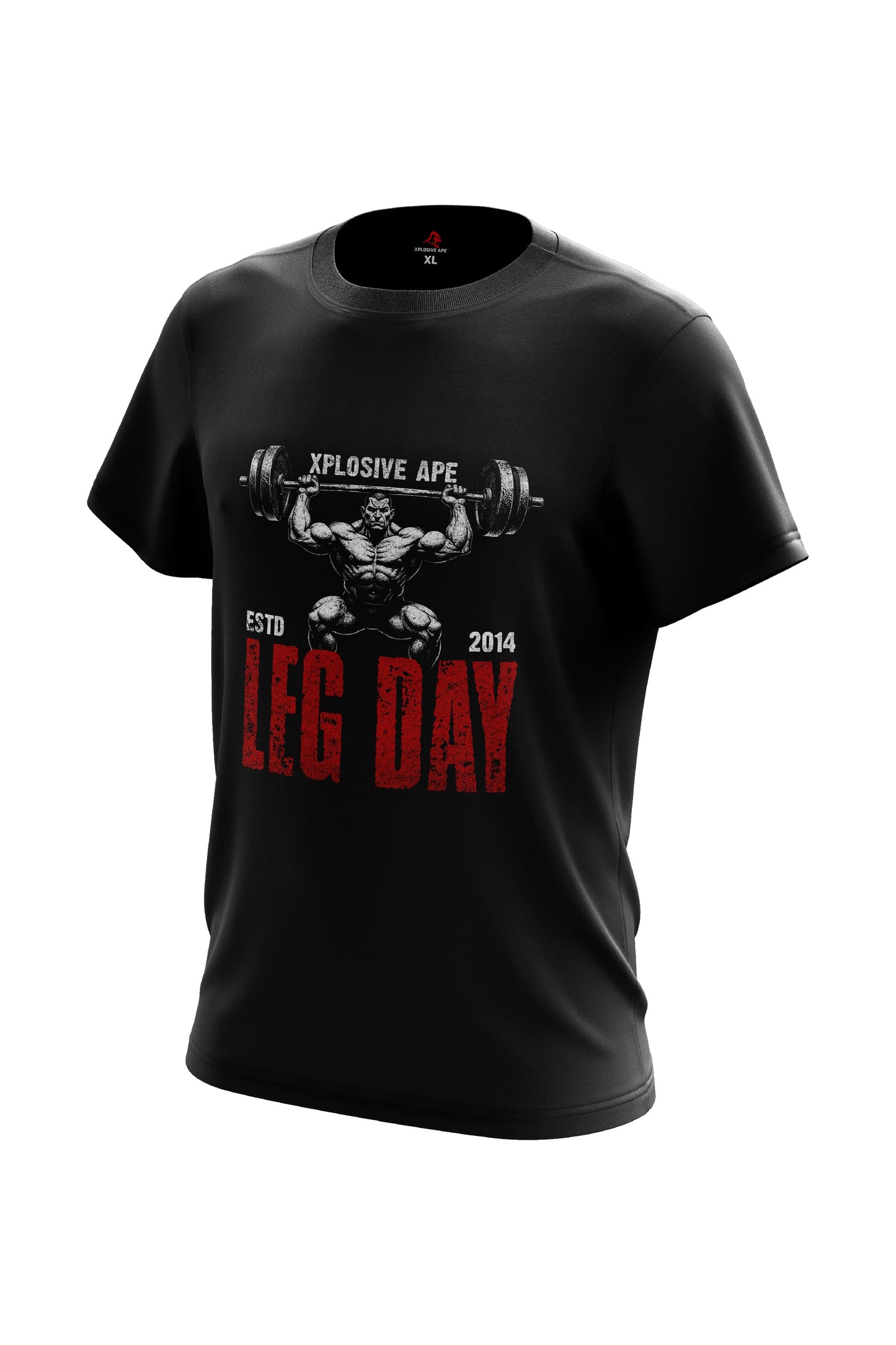 XAPE Leg Day V3 Tee - Black