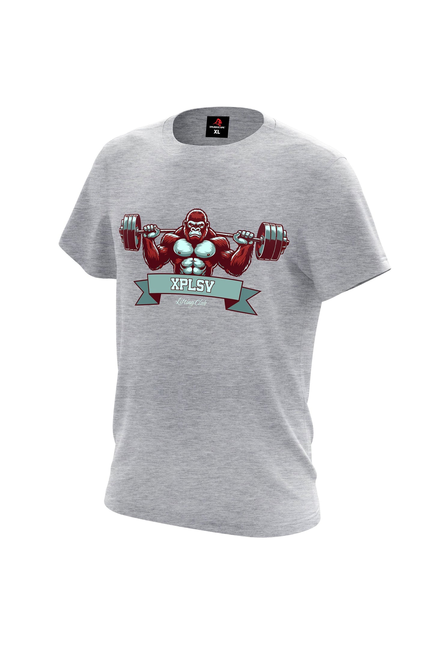 XAPE Lifting Club V1 Tee - Sports Grey