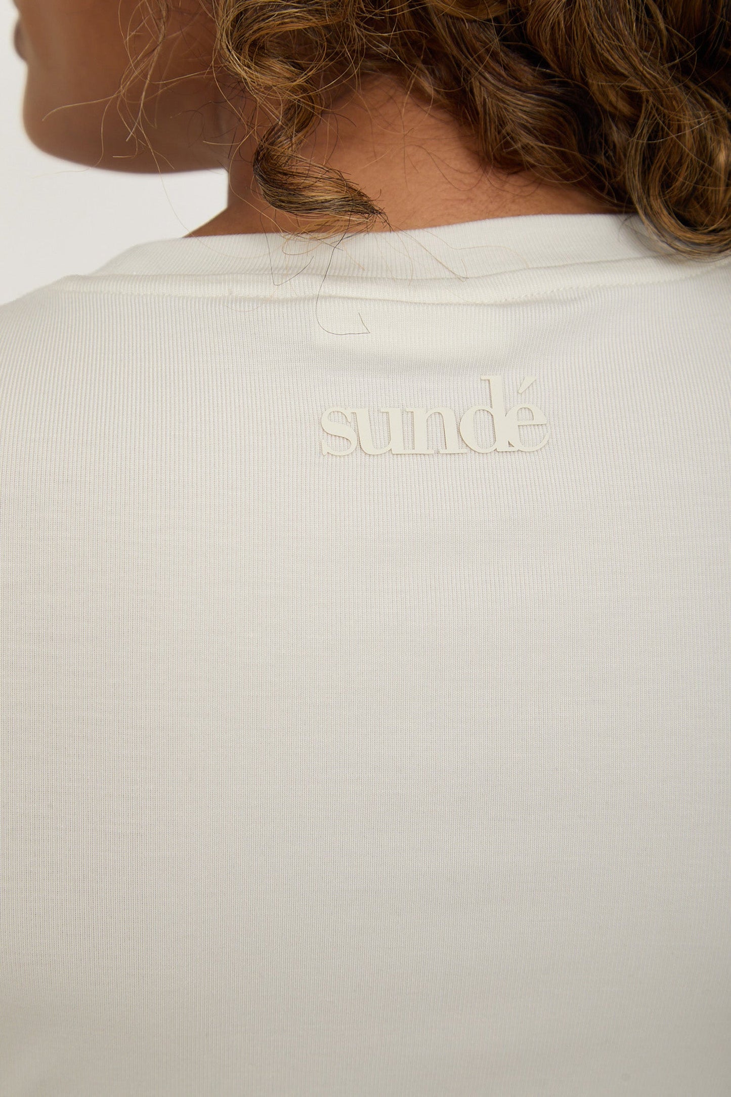 Lyocell Basic T-Shirt - Coconut Cream - Sunde
