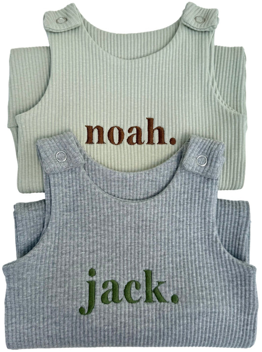 Dove Grey Dungarees