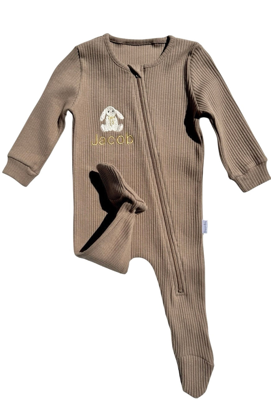 Goose Theme Personalised Zip Romper