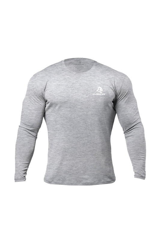 XAPE Prime Long Sleeve Tee - Heather Grey