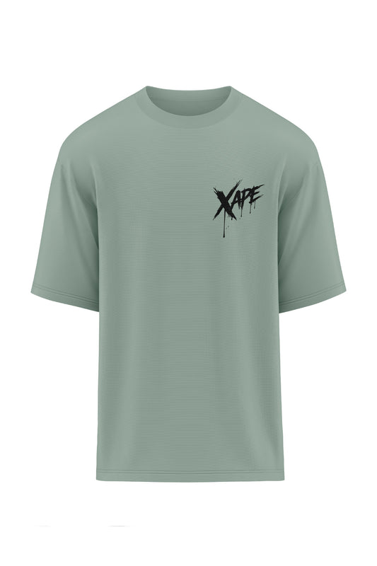 XAPE Raw Form Oversized Tee - Sage