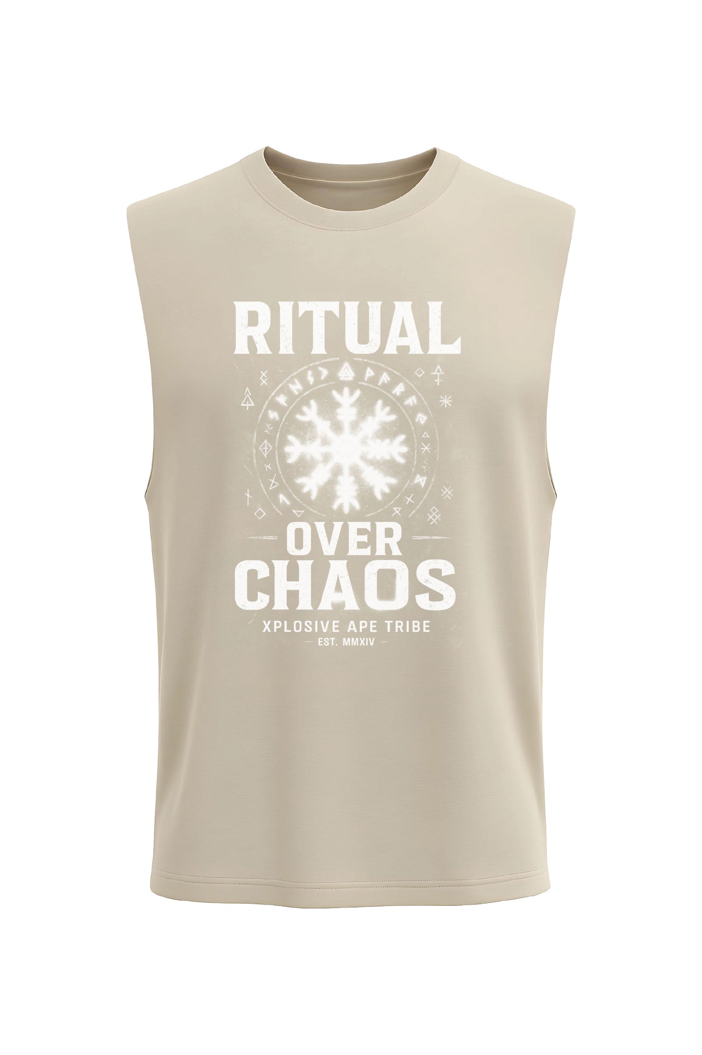 XAPE Ritual Over Chaos Tank Top - Sand