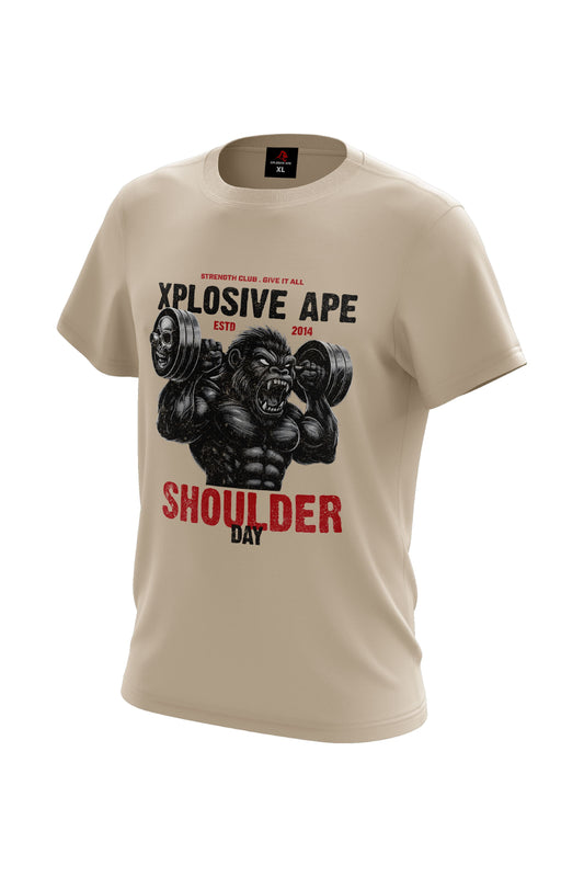 XAPE Shoulder Day V4 Tee - Sand