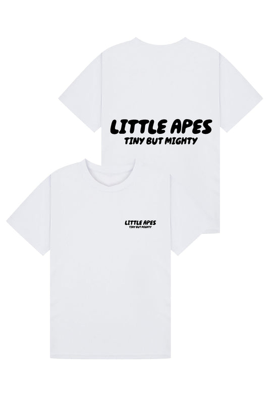 Little Apes Tiny But Mighty Tee - White