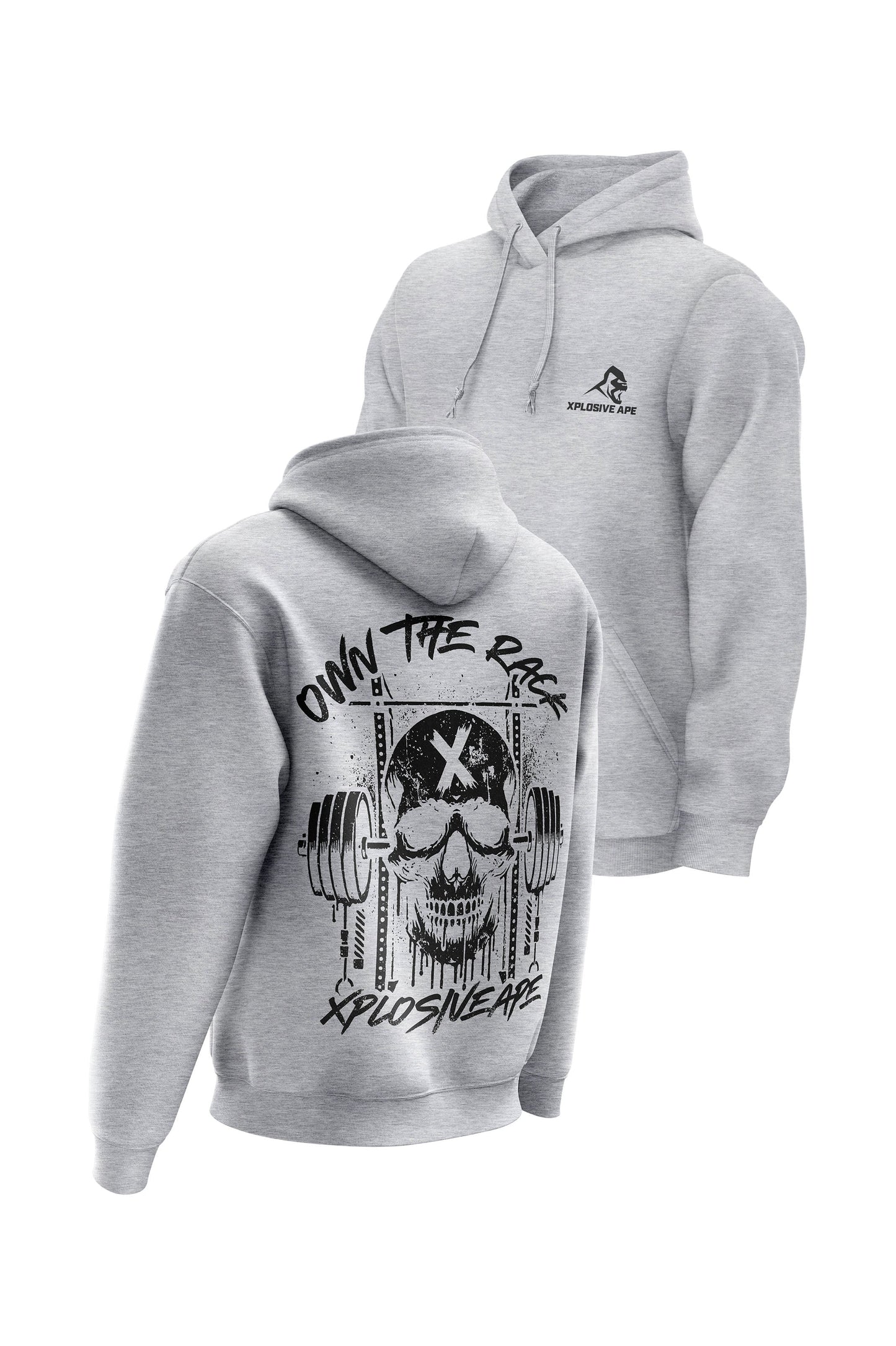 XAPE Wracked Hoodie - Heather Grey