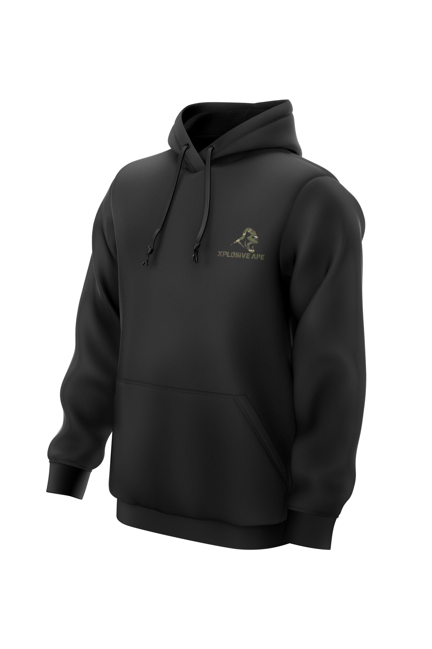 XAPE Essential Camo Hoodie - Black