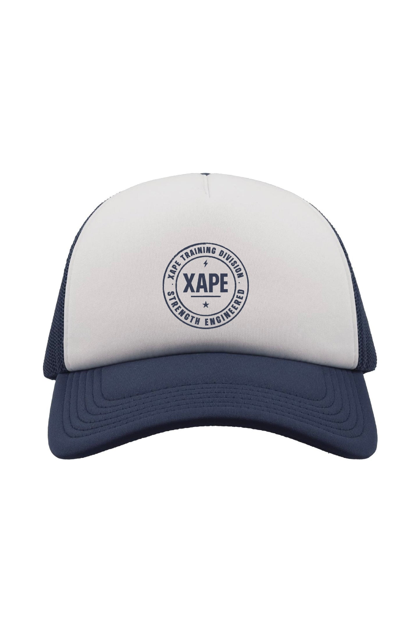 XAPE Classic Badge Logo Trucker Cap - Navy