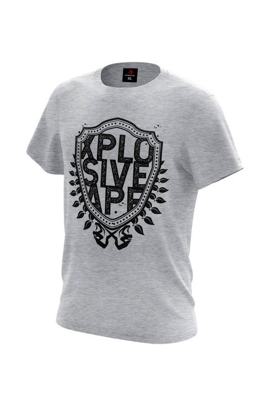 XAPE Crest Shield Tee - Sports Grey